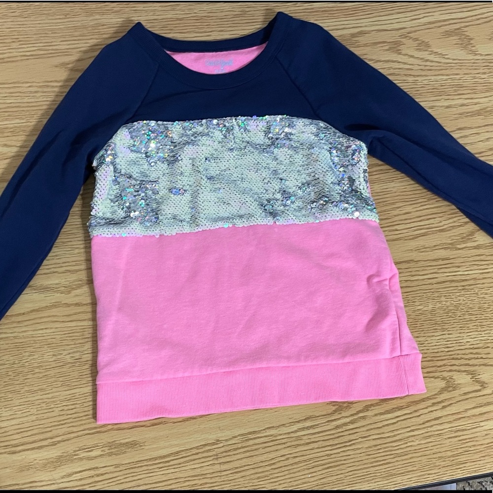 Cat & Jack flip sequin sweatshirt